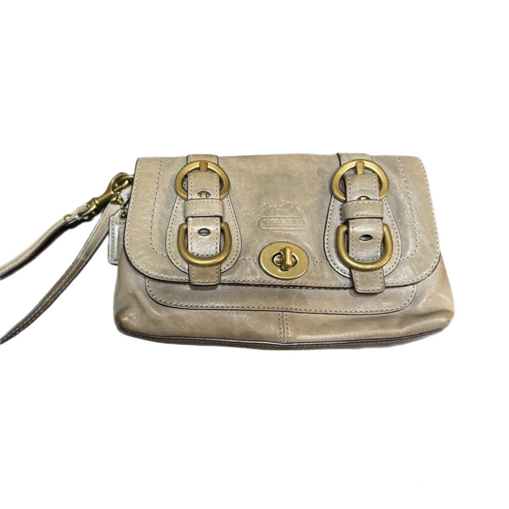 🌟 Coach Legacy 65th Anniversary Garcia Wristlet - Patent Grey 🌟 - Picture 2 of 11